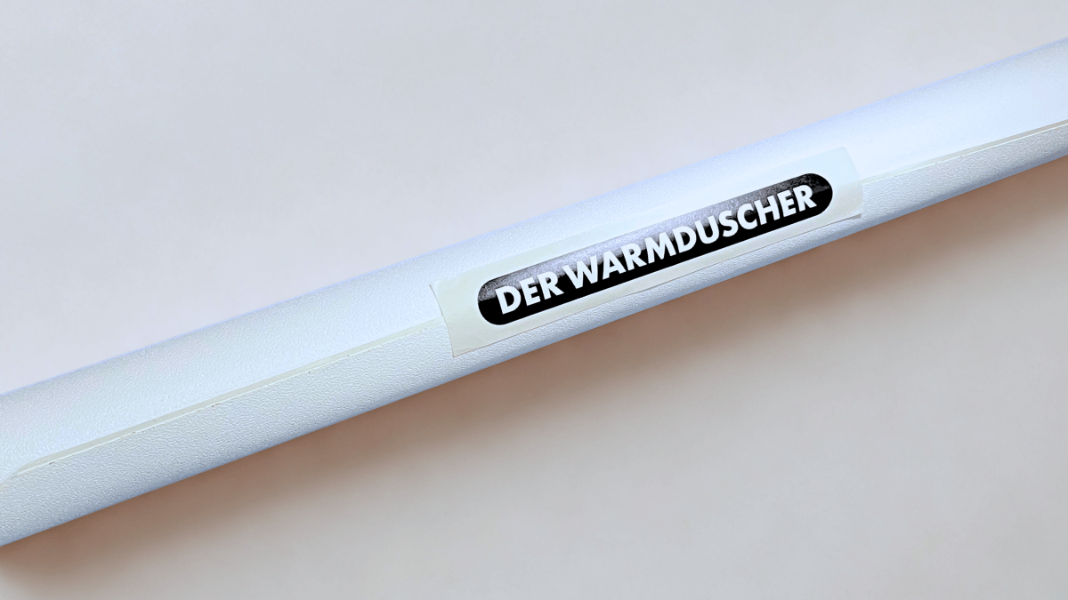 Warmduscher Antirutschfolie aufgerollt