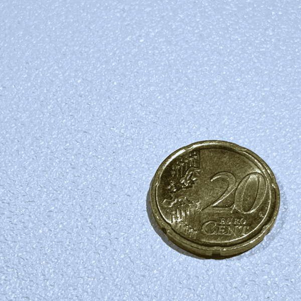 Rutschhemmende Struktur im größenvergleich mit 20 Cent Stück